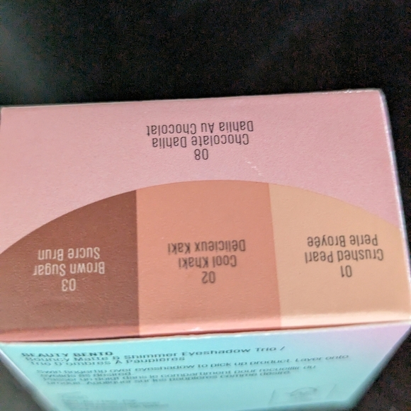 Kaja Beauty Bento Bouncy Shimmer Eyeshadow Trio in Chocolate Dahlia,NET 3 x 0.9G - Picture 4 of 8